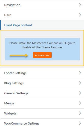 Activate Mesmerize Companion plugin