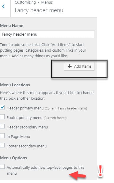 Add links to WordPress menu