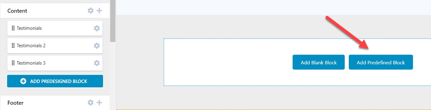 add predefined block