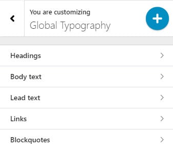 Change footer block typography in WordPress