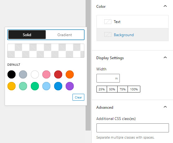 Change the background color of the search block