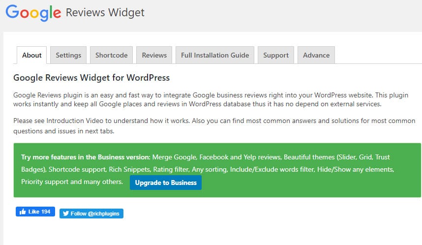 Configuring a WordPress plugin