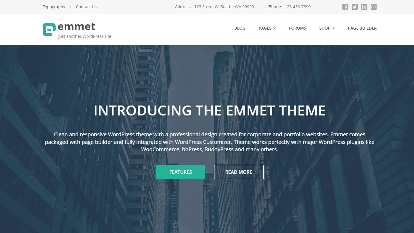 Emmet corporate and portfolio theme