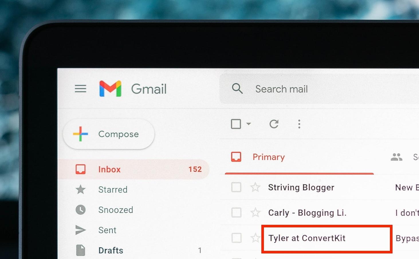show the newsletter sender name