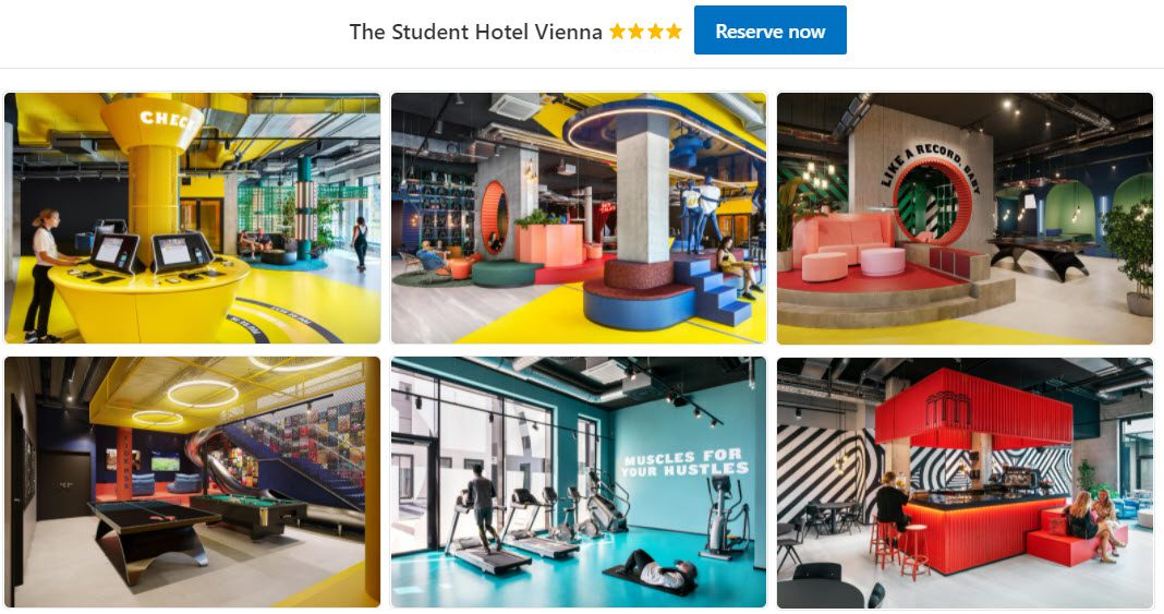 Booking.com gallery example