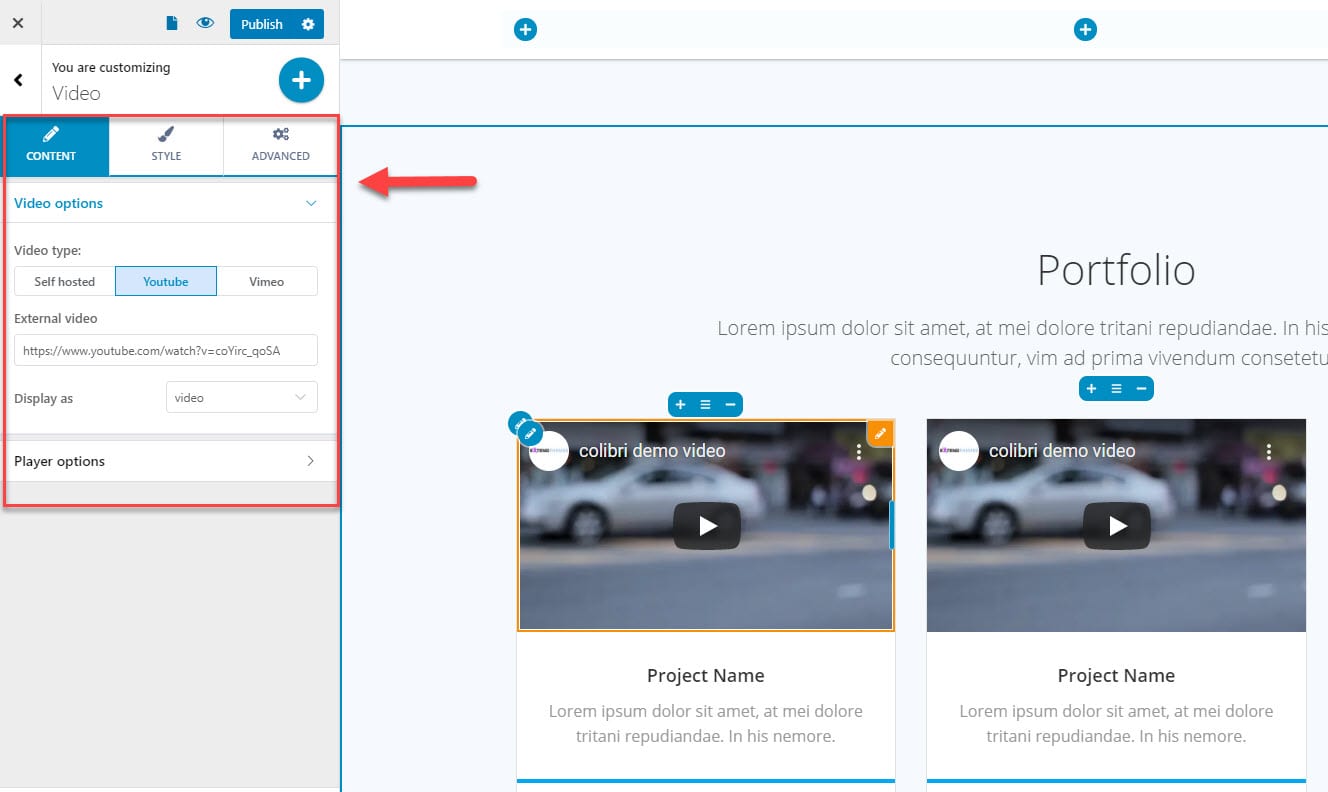 Insert your own videos
