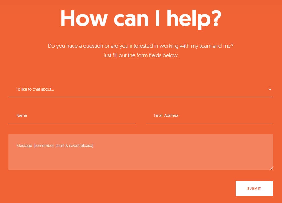 Neil Patel contact form