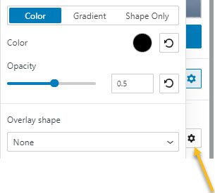Background overlay toggled
