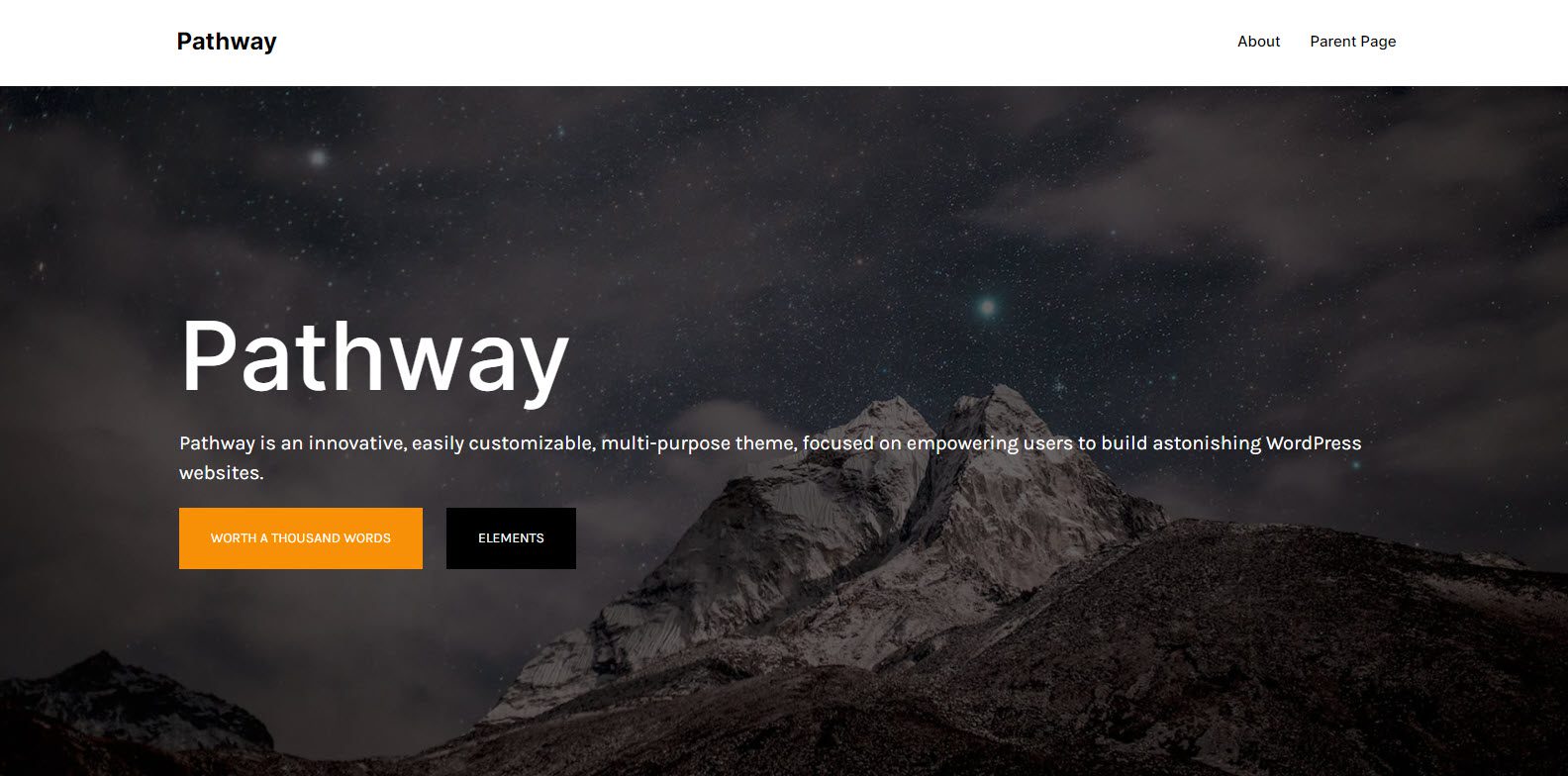 Pathway free block-based WordPress theme