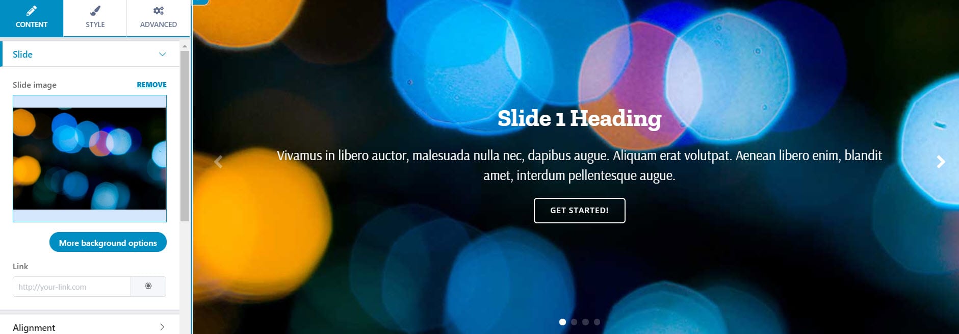 WordPress sliders can be used in website portfolios