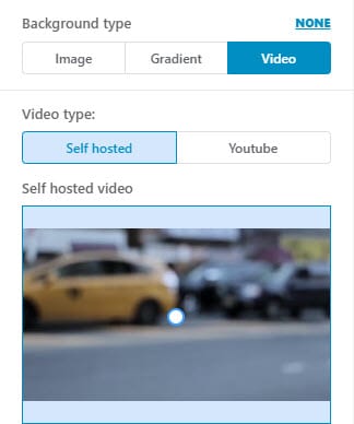 Sliders background type