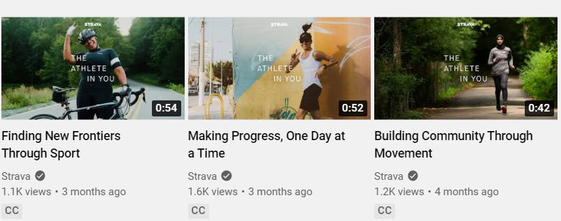 Strava Youtube