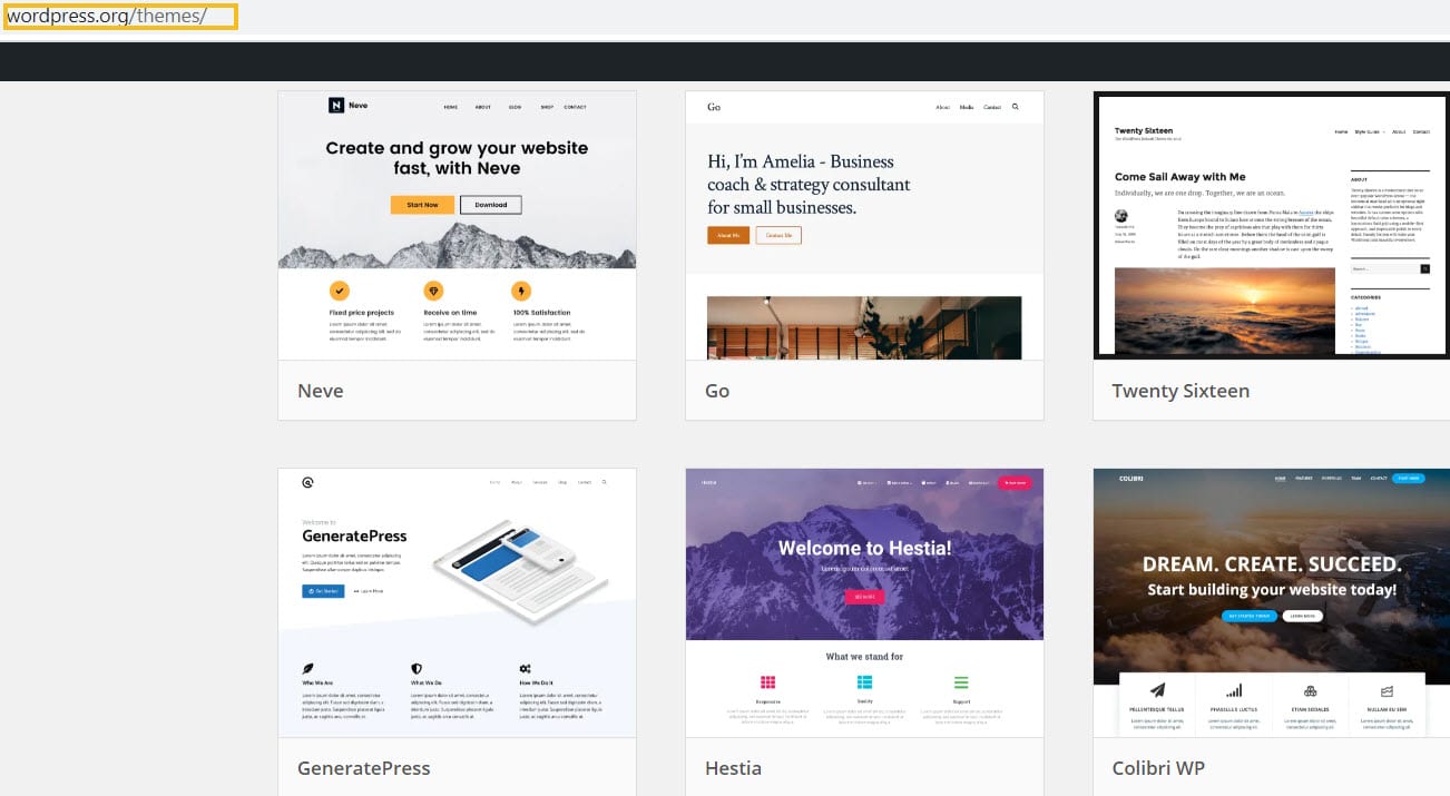 WordPress themes