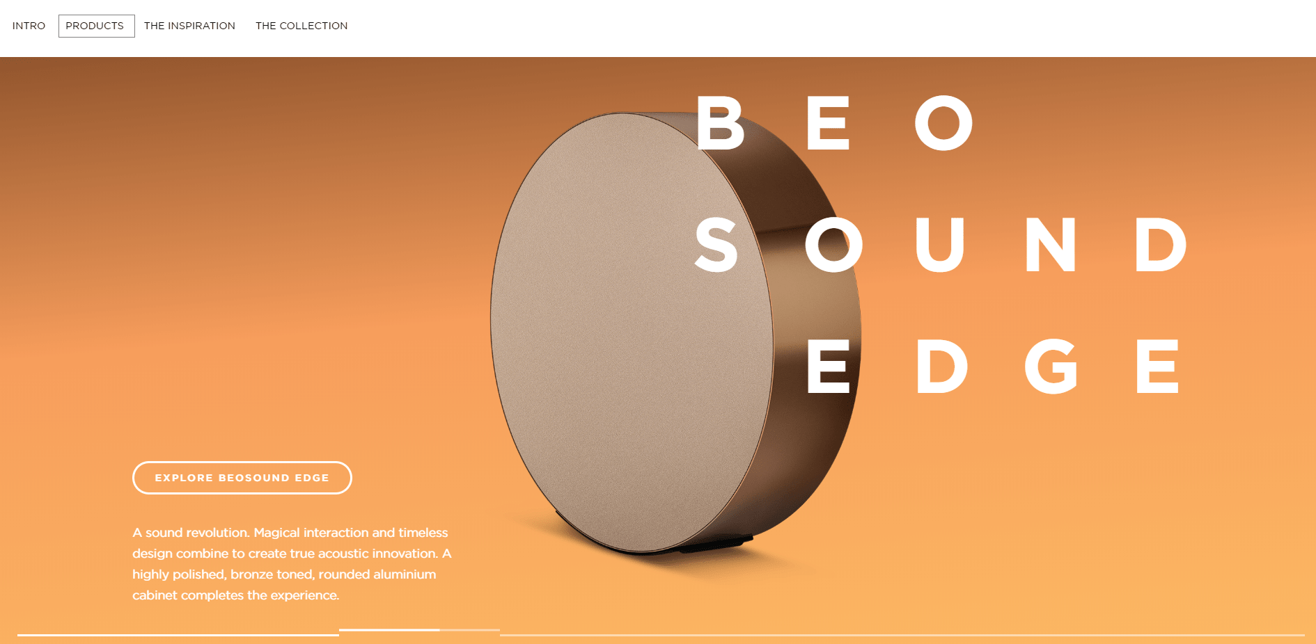 Beige color palette in website