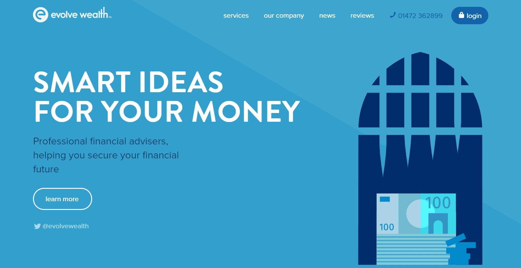 Blue color schemes financial