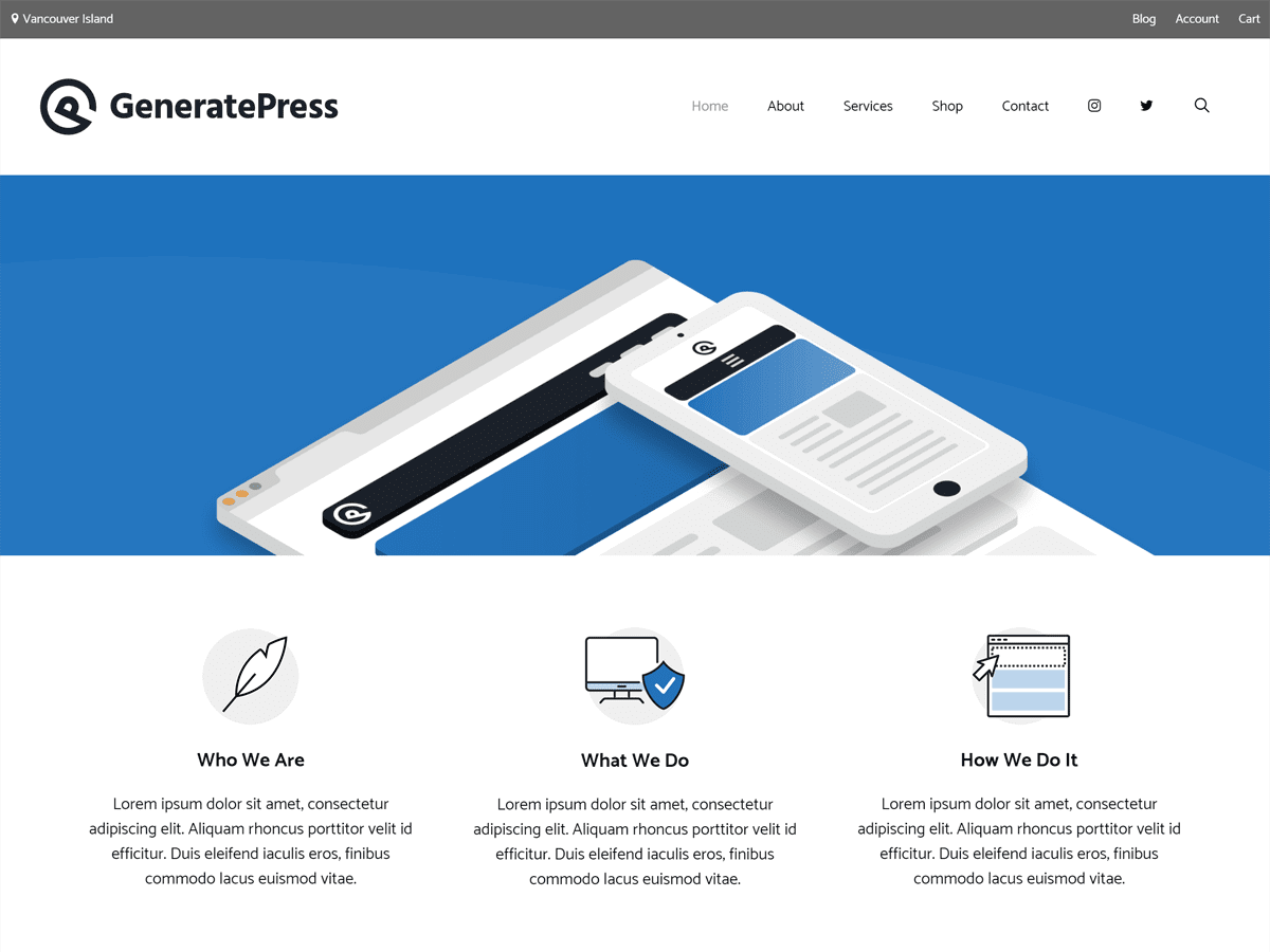 GeneratePress free WordPress theme