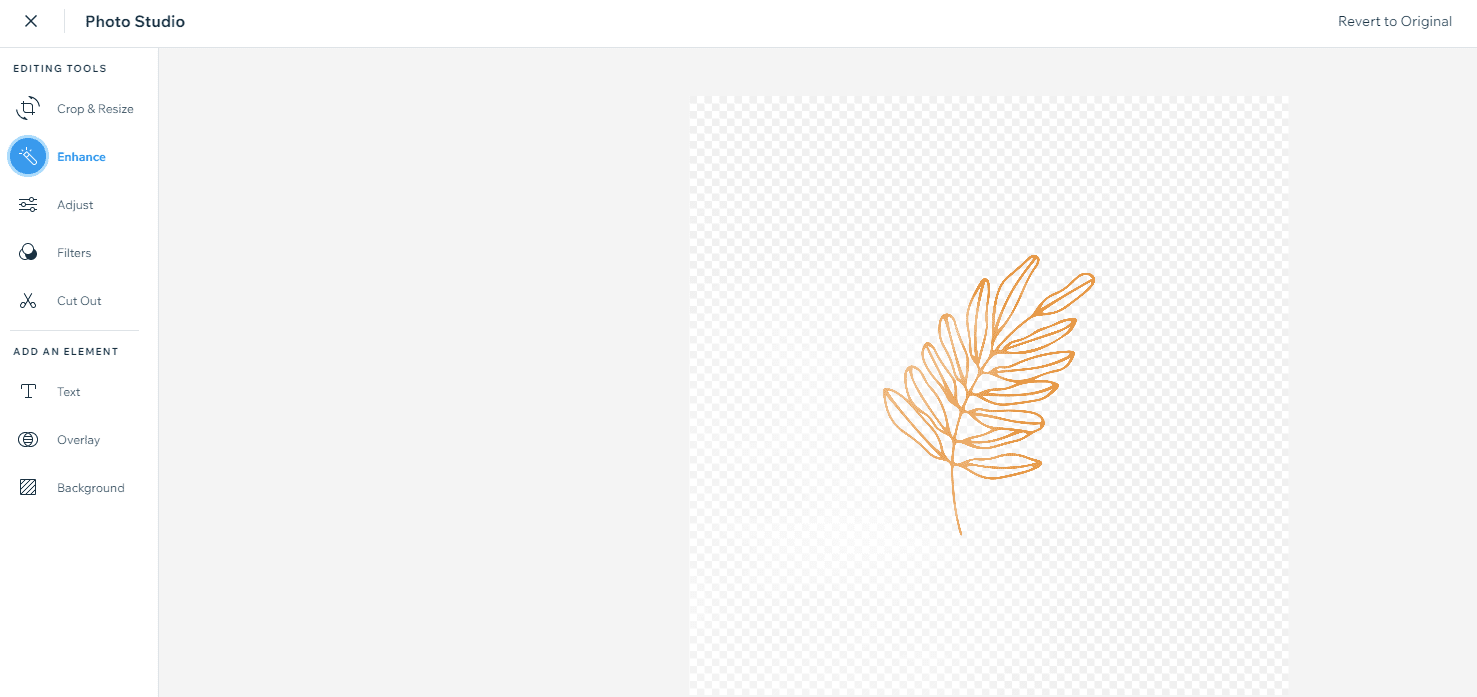 image enhancing in wix