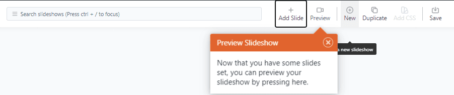 Preview the slideshow