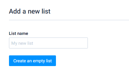 Name your list