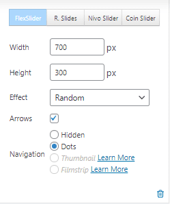 Extra carousel settings