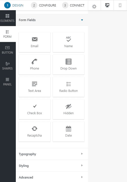 Styling WordPress pop-up options