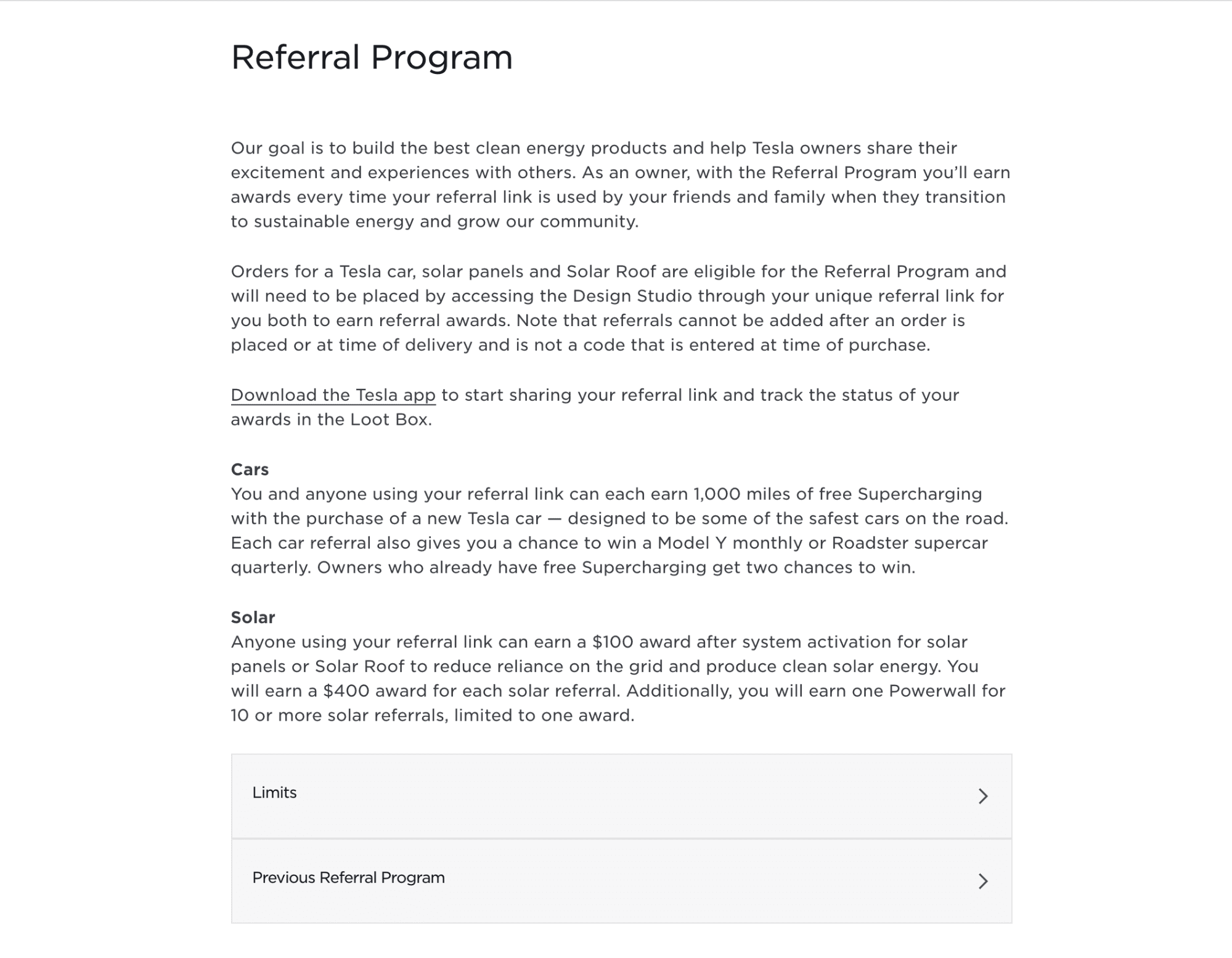 Tesla referral program