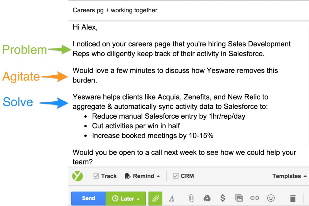 Problem solving emails