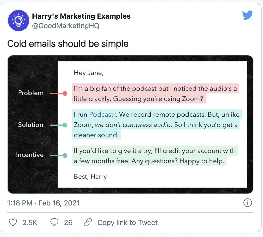 Email messaging examples