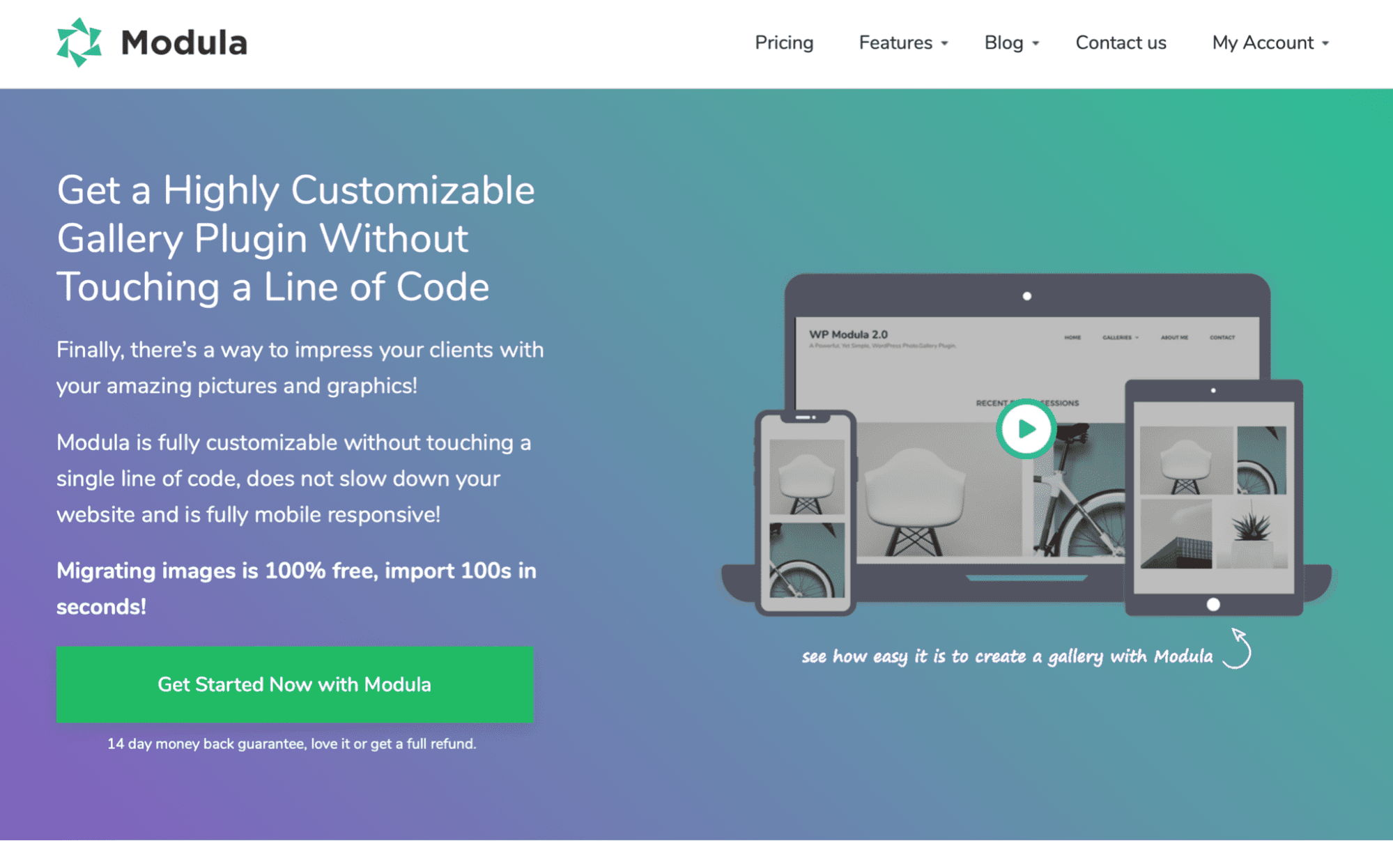 Modula WordPress gallery plugin