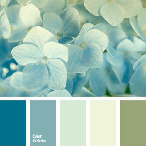 Florist's site - mint color palette