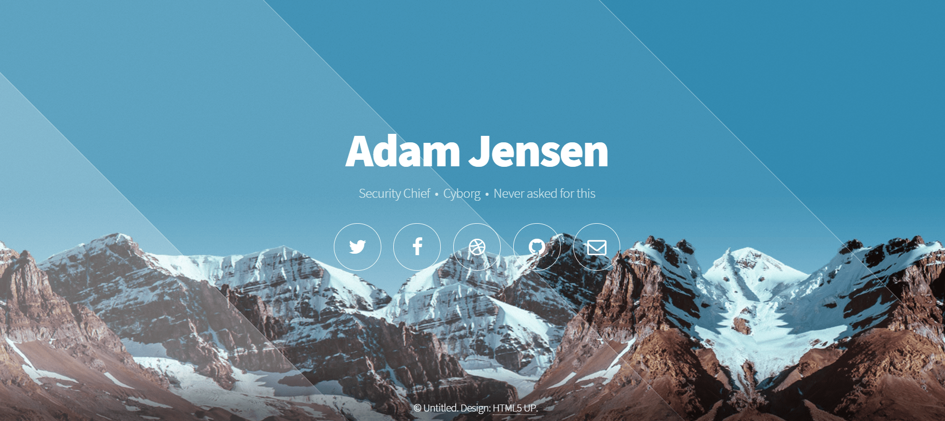 website design ideas - side scrolling image