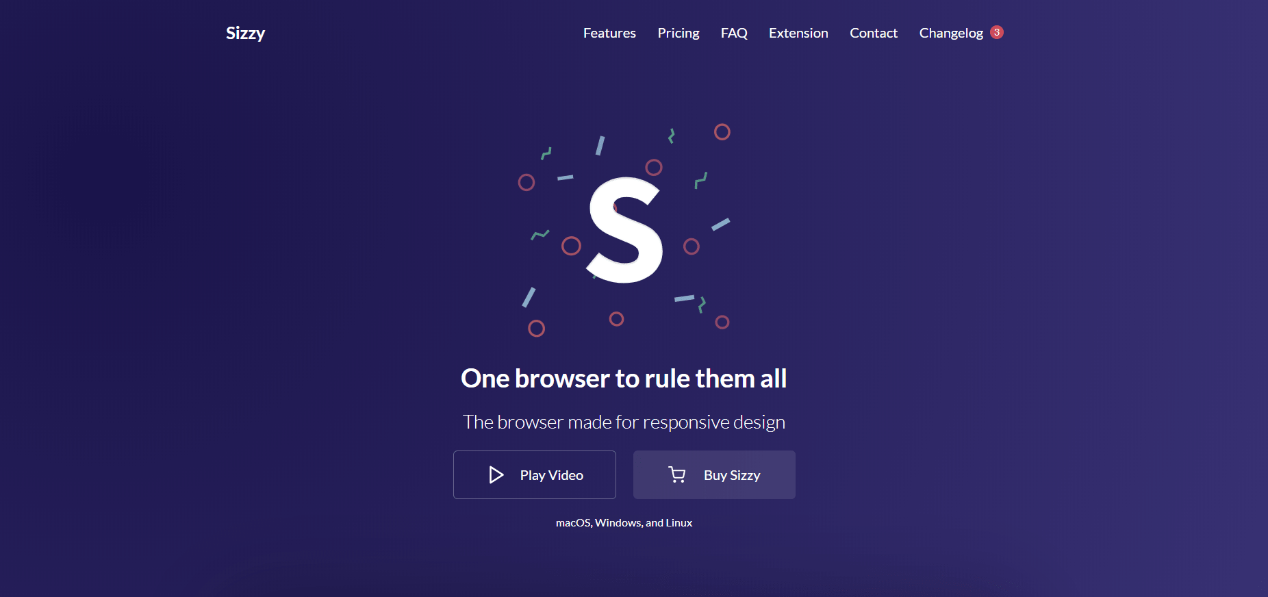 example 3: one-page website