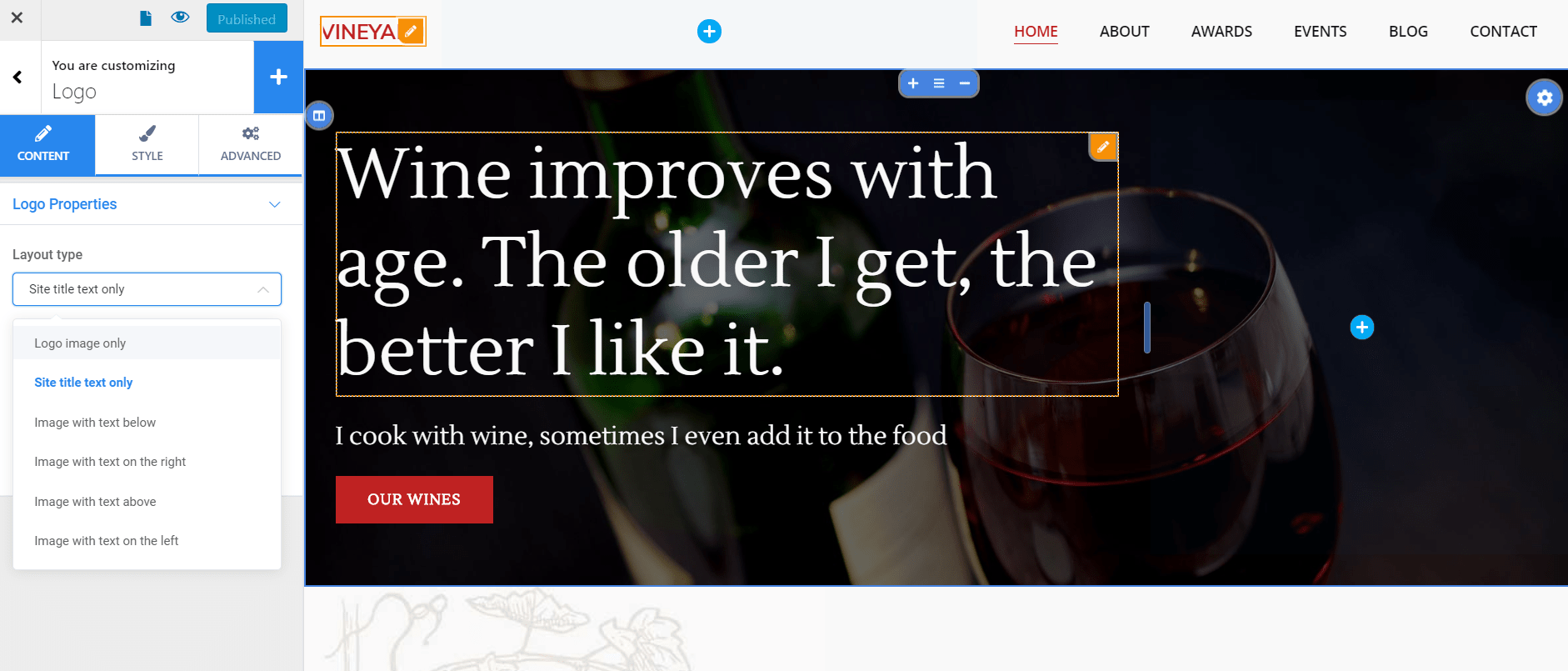 How to create a vineyard website 3