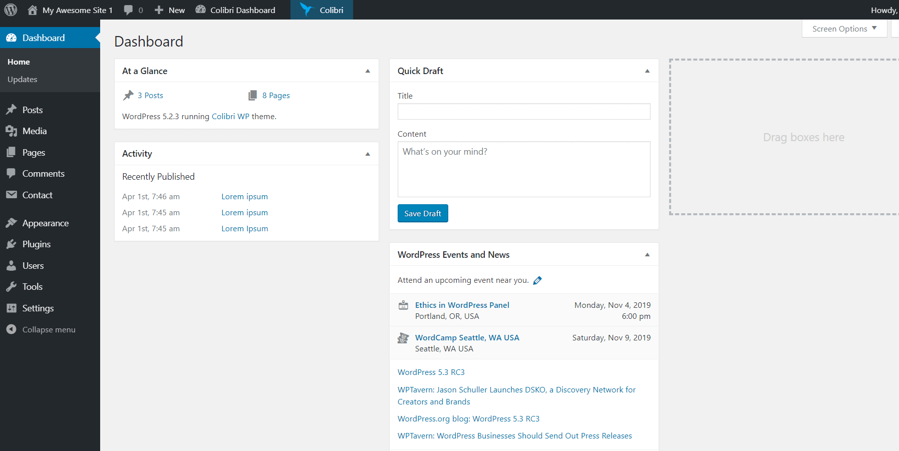 How to duplicate a page in WordPress - step 1